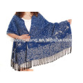 2015 latest new fashion style floral cotton shawl